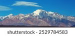 Highest mountains range near Aconcagua peak in Mendoza region, Argentina, South America