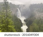 The highest waterfall in Canada
