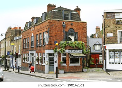HIGHGATE - APRIL 2014: Shop, Highgate, London, 28 April, 2014. Highgate is one of the most expensive London suburbs to live in and brims with beautiful 18th century architecture - Shutterstock ID 190142561