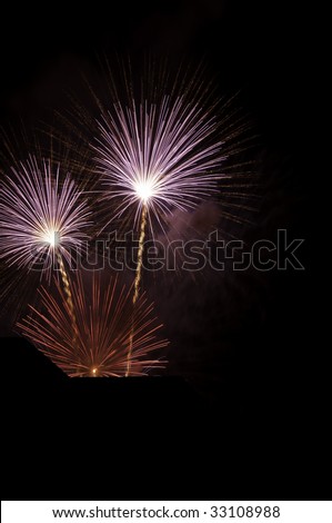 Similar – Image, Stock Photo fireworks over the illuminated Augsburg Town Hall