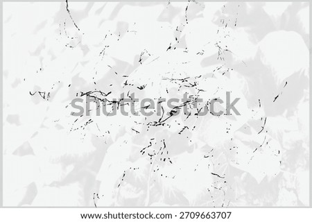 High-key abstract composition of delicate branches and pale leaves, creating a soft, minimal, airy botanical pattern.