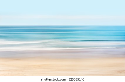 A high-key, abstract seascape of the Pacific ocean off the coast of California. - Powered by Shutterstock