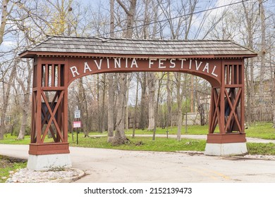 HIGHLAND PARK, IL, USA - MAY 2, 2022: Ravinia Festival Is An Outdoor Music Venue That Hosts Concerts And Other Performances Throughout The Summer Months.