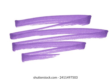 highlight pen brush purple for marker, highlighter brush marking for headline, scribble mark stroke of highlighted pen
