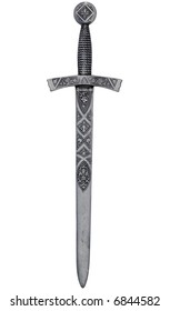A highly detailed ornamental dagger isolated on white with clipping path.