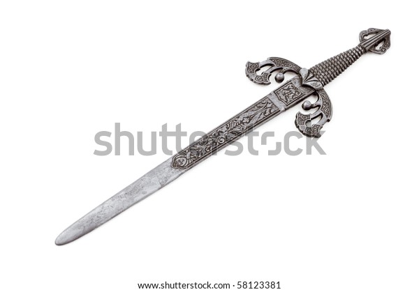 Highly Detailed Sword Shaped Letter Opener Stock Photo (Edit Now) 58123381