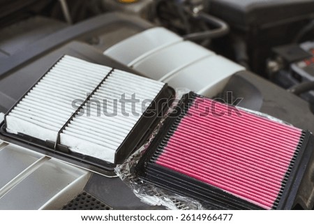 High-performance air filter boosts car engine horsepower and fuel efficiency