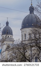 A high-quality batch collection of diverse and unique architectural details found on the facades of historic buildings in a European city (Lviv, Ukraine). The series showcases classical stone high-reliefs of mythological figures, a variety of expressive and grotesque mascarons (bearded men, shouting faces, warrior helmets, smiling faces, roaring lion heads), and a rooftop statue of the god Mercury against a twilight sky. It also includes modern urban accents like an illuminated floral shop sign and security lights contrasting with antique weathered masonry. Excellent for articles on architectural history, art, tourism, and restoration.
