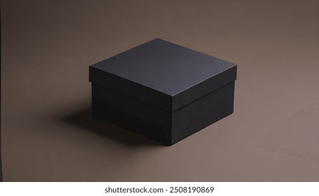 High-quality black box for elegant presentation Elegant and luxurious photo mockup for your brand and logo. - Powered by Shutterstock