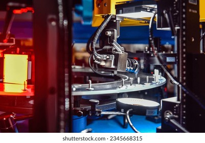 High-quality control in manufacturing optical sorting machine for fasteners screw in product line	