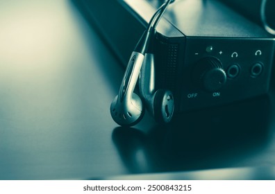 High-Quality Headphones and Audio Equipment  abstract background . - Powered by Shutterstock