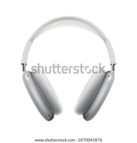 High-quality headphones on a white background. Airpods max