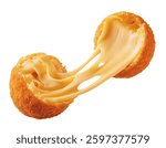 High-Quality PNG of Crispy Cheese ball isolated on white background, Cheese ball or cheesy puffs on white PNG file. – High Resolution