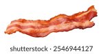 High-Quality PNG of Fried bacon Isolated on White Background – High Resolution