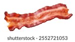 High-Quality PNG of Fried bacon Isolated on White Background – High Resolution