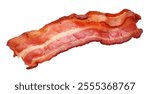 High-Quality PNG of Fried bacon Isolated on White Background – High Resolution