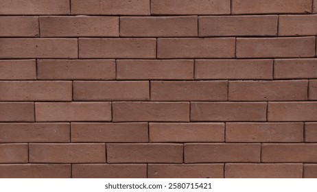 High-quality red brick wall texture with a clean and symmetrical pattern. Ideal for use in graphic design, architecture, interior visualization, 3D modeling, and game development.