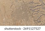 High-resolution 3D satellite map of Riyadh, Saudi Arabia, showing realistic desert terrain, detailed elevation, and topographic accuracy. Perfect for geography projects, data visualization