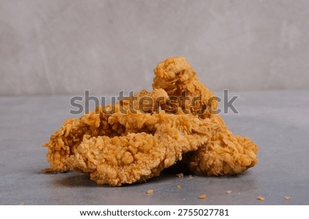 Highresolution Image Capturing Crispy Chicken Tenders With Emphasis On Flaky