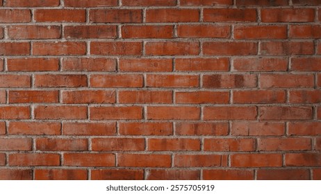 High-resolution image of a rustic red brick wall perfect for design projects or as a textured background. Use it for website backgrounds, presentations, or print media