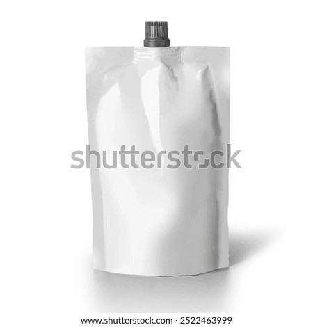 A high-resolution image of a spout pouch on a white background, showcasing its functional design, perfect for liquid or semi-liquid product packaging presentations.