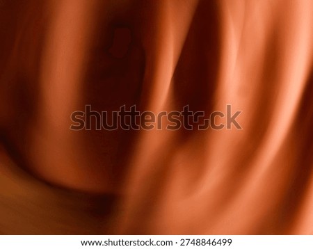 High-resolution macro shot of premium brown silk or satin fabric. The image captures elegant, soft flowing waves and a smooth lustrous surface. This sophisticated drapery texture is perfect for luxury branding, fashion backgrounds, wedding invitations, and high-end textile industry displays.