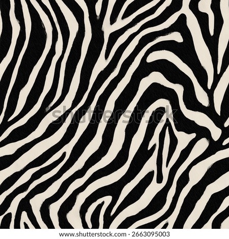 High-resolution zebra print pattern with bold black and white stripes. Ideal for fashion design, textile prints, digital art, wallpapers, and modern branding projects.