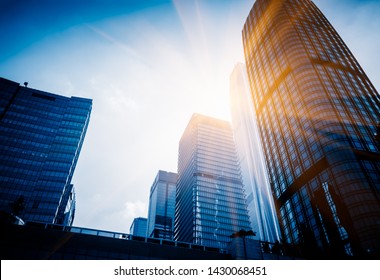 High-rise buildings against sky in city,shanghai,china. - Shutterstock ID 1430068451