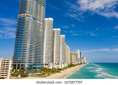 Highrise Condominiums On Sunny Isles Beach FL