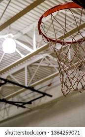 Highschool Gym Basketball Hoop