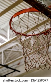 Highschool Gym Basketball Hoop