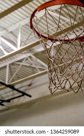 Highschool Gym Basketball Hoop