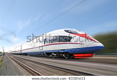 High-speed commuter train.
