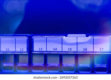 High-Tech Data Server Rack Close-Up