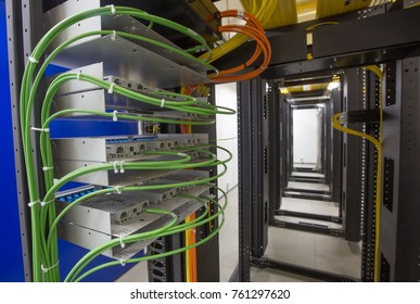 High-tech Internet technologies, equipment in the data center.
