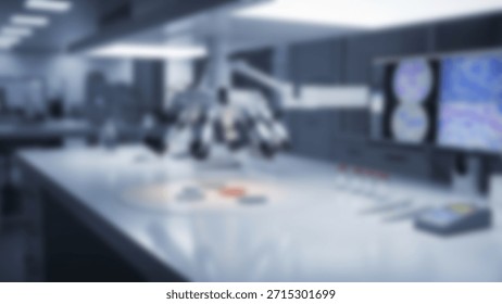 High-tech microscope in a modern lab setting.