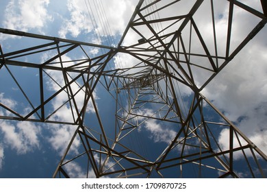 High-voltage Electricity Poles Of The Electricity Generating Authority Of Thailand