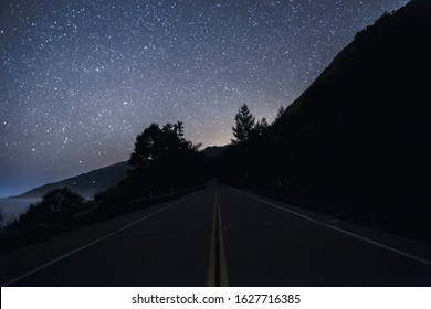 Highway 101 Night Stars California Big Sur