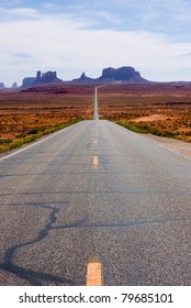 Highway 163 In Monument Valley