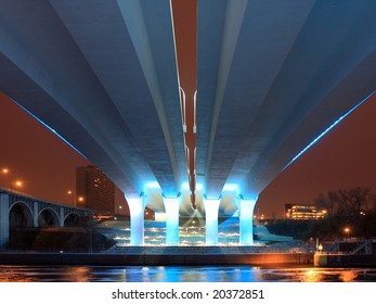 Highway 35W Bridge Over Mississippi River In Minneapolis