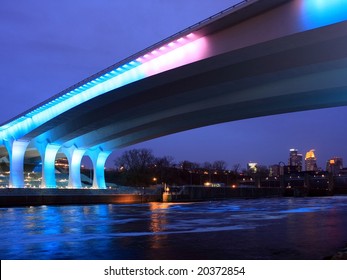 Highway 35W Bridge Over Mississippi River In Minneapolis