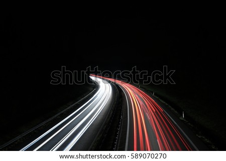 Similar – light night Highway