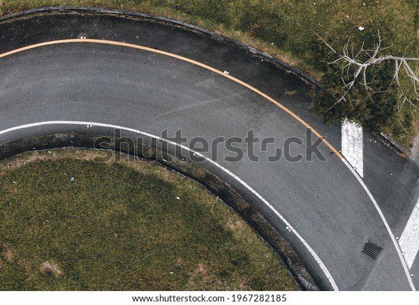 Highway between Armenia, Quindio,\
Colombia and Pereira, Risaralda, Colombia. Aerial view of highway\
in Colombia. Coffee Highway. Autopista del Café\
