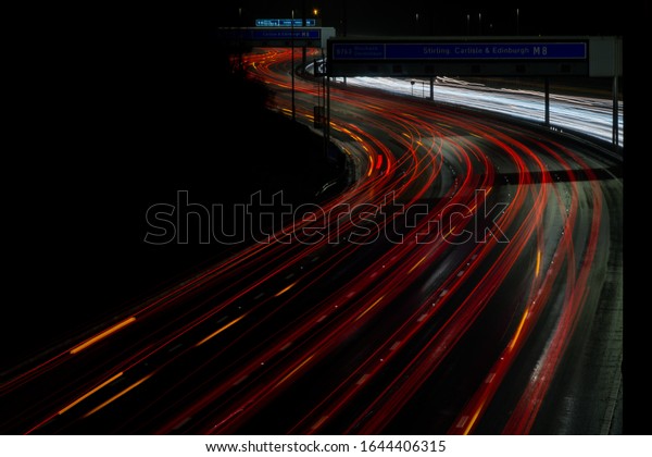 highway car trails snake shape bright and dark shadow
wallpaper amazing motion picture long shutter speed glow in the
dark 