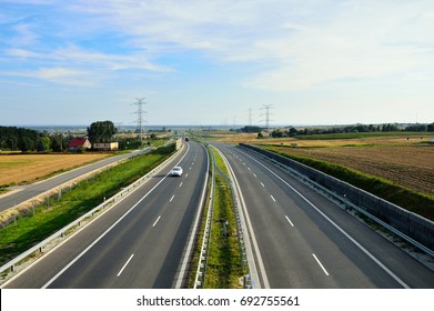 Highway And Cars During Traffic
