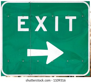 Highway Exit Sign