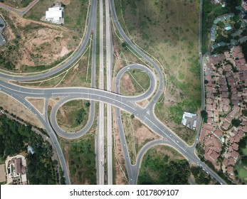 Highway Motorway On And Off Ramp 