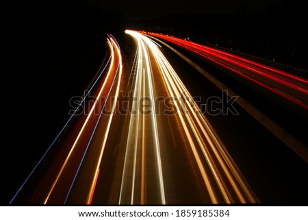 Similar – light night Highway