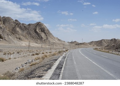 Highway in no man's land - Shutterstock ID 2388048287
