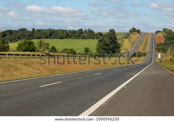 Highway on a beautiful sunny day, highway Castelo\
Branco, Sao Paulo\
Brazil